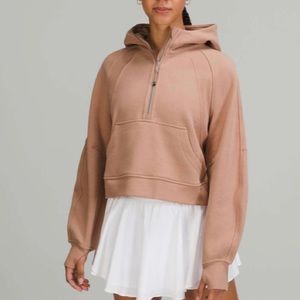 Lululemon Half Zip Scuba Hoodie Pink Clay M/L